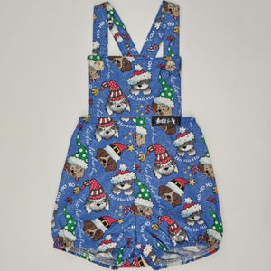 Playsuits - Blue Christmas Dogs
