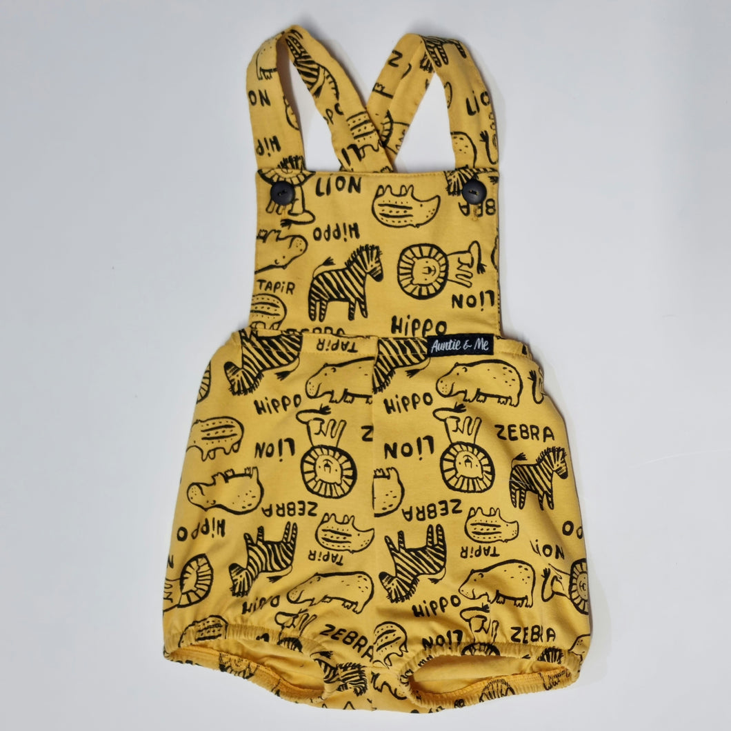 Playsuits - Yellow with Animals