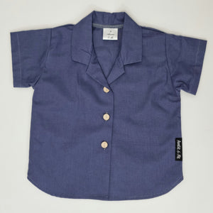 Short Sleeve Shirt - Plain Blue