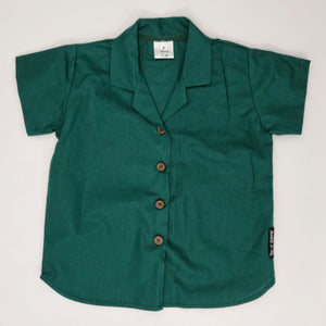 Short Sleeve Shirt - Plain Green