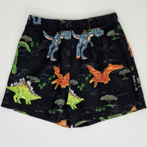 Shorts - Black with Dino