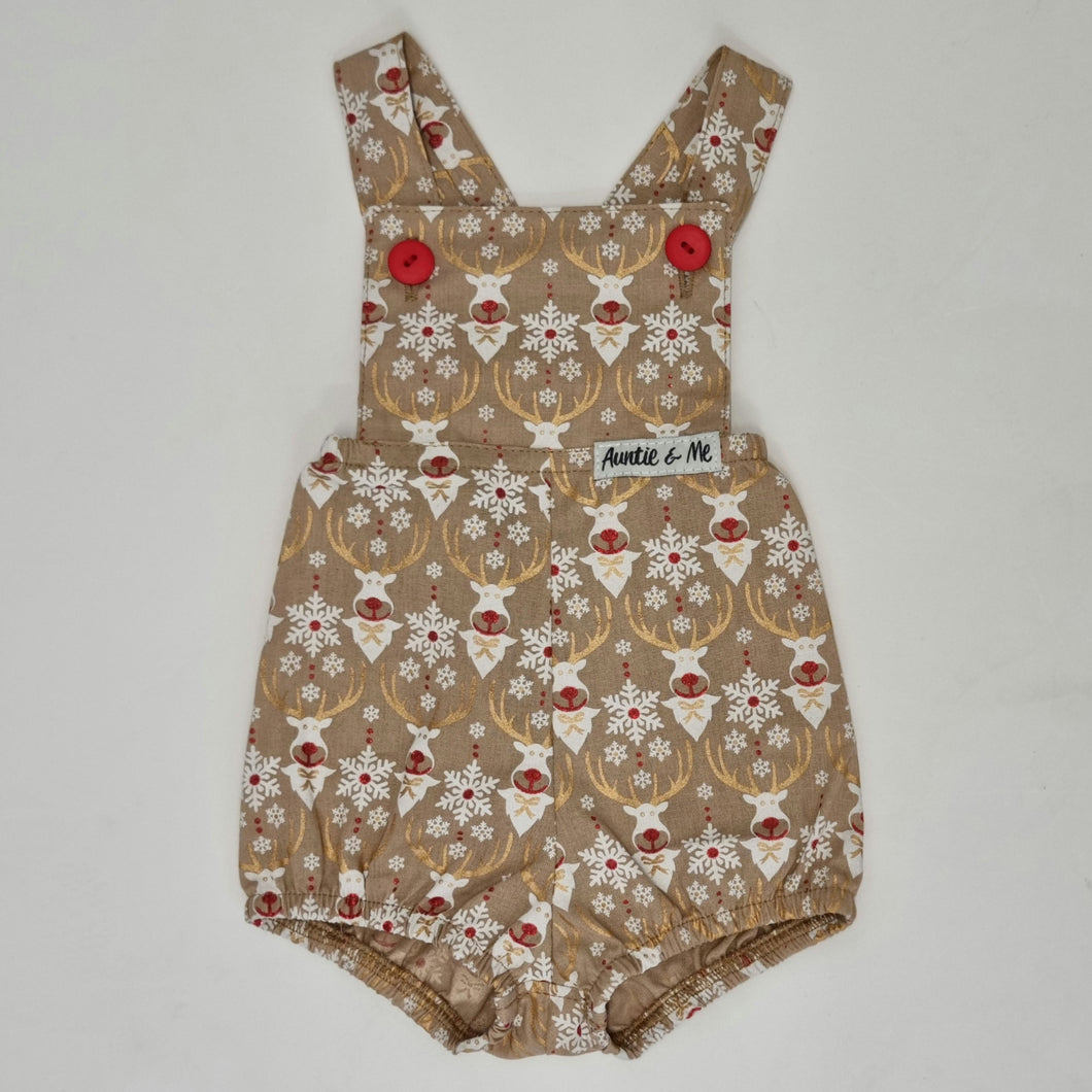 Playsuits - Natural with White Reindeer