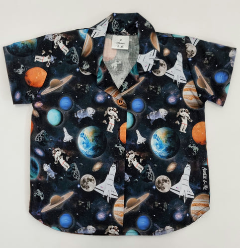 Short Sleeve Shirt - Planets