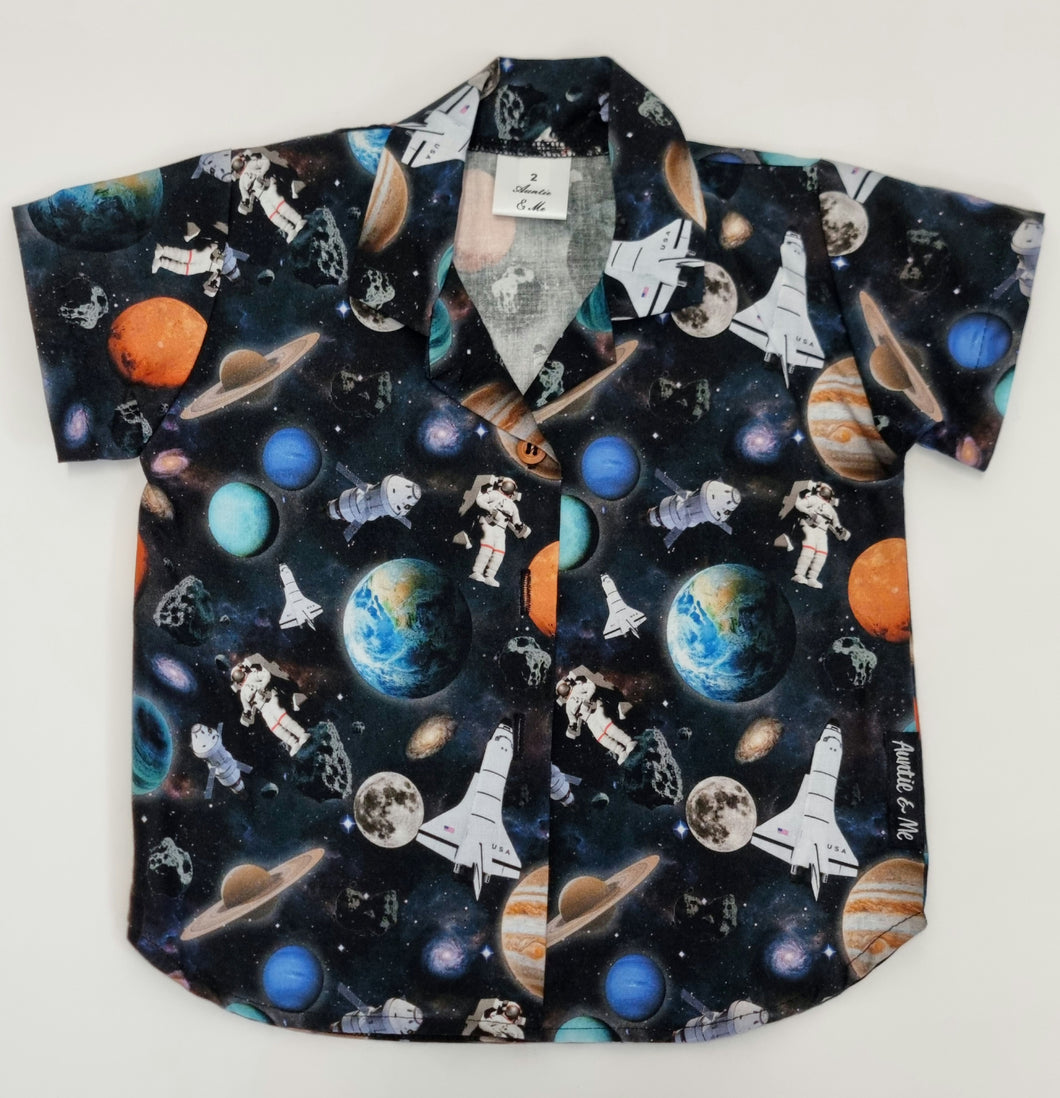 Short Sleeve Shirt - Planets