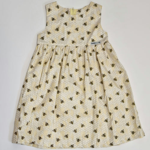 Zip Dress - Busy Bees (yellow)