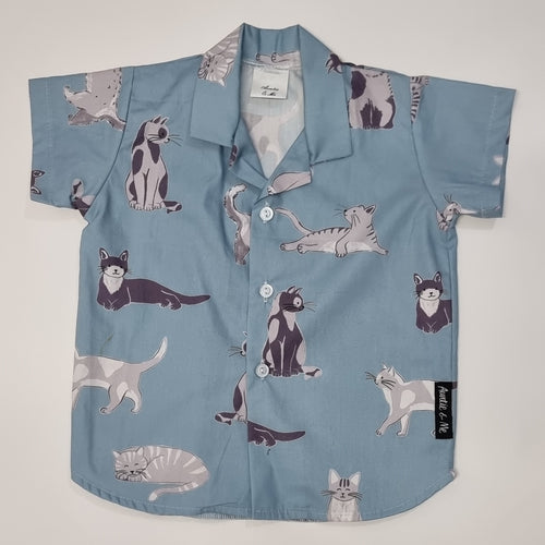 Short Sleeve Shirt - Cats