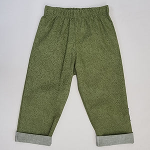 Trousers - Green Ponga Koru