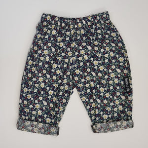 Trousers - Navy with White Floral
