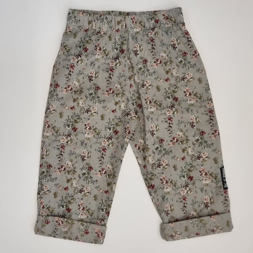 Trousers - Grey with Floral