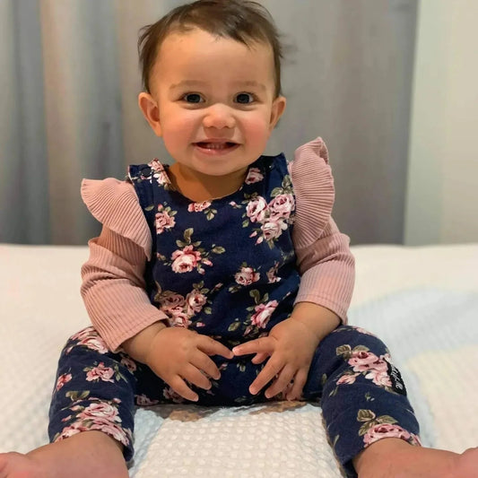 Long Leg Rompers - Floral