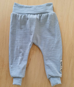 Harem Pants - Baby Blue and White Stripe (Merino)